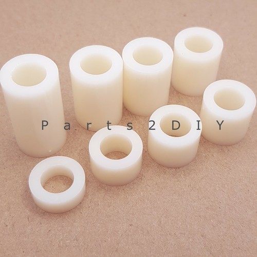 100x white abs plastic spacers - white,