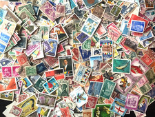 1000 world postage stamps - world,