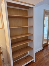 IKEA HEMNES Bookcase White Stain/Light Brown Pine 90x197cm Adjustable Shelves