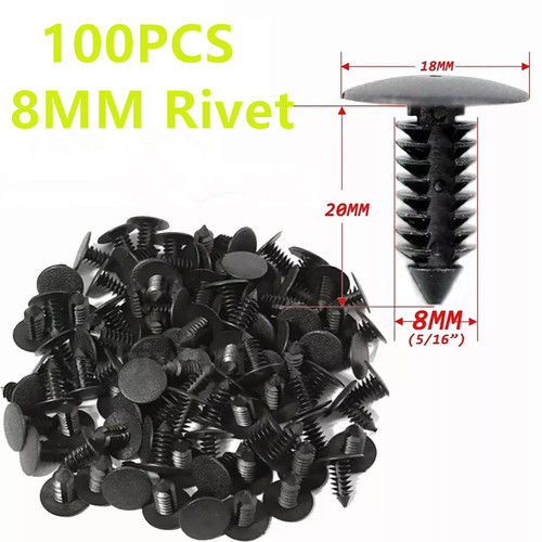 For 100pcs 8mm bumper - for, clips