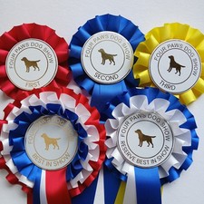 Personalised Dog Show Rosettes