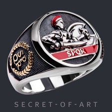 SPQR Ring Silver 925 Roman