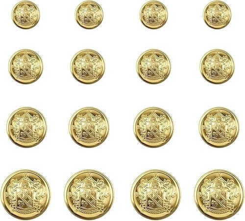 Brass gold blazer buttons - blazer,