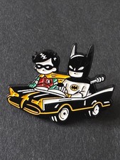 Batman and Robin pin badge.