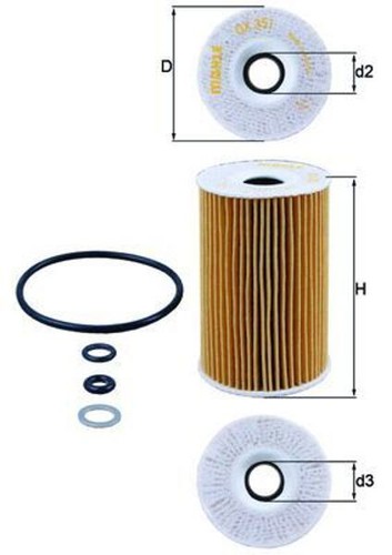 Oil filter fits hyundai - oil, i30