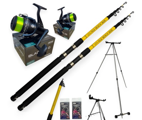 Lfs 12ft yellow - beach, rods