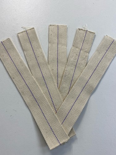 Paraffin flat wick - 5, pieces