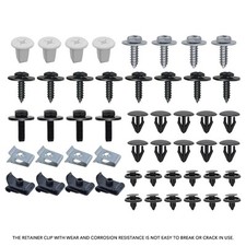 Car Engine Fender Bumper Panel Fastener Screw Rivet Retainer Push Clips 50pcs UK