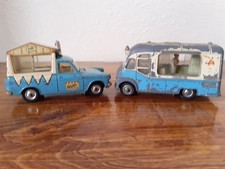 2 x Corgi Ice Cream Vans 1960's Walls On Ford Thames/ Mr Softee 