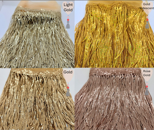 Sequin tassel fringe trim with - sequin,