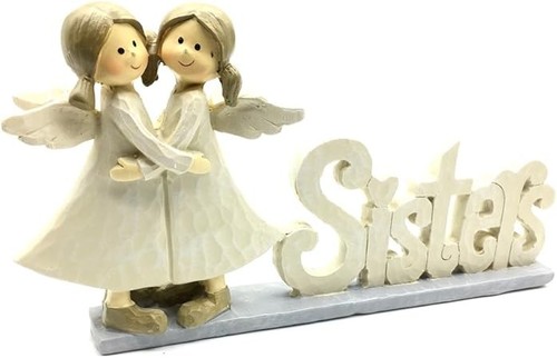 Sisters angel mantel ornament - sisters,