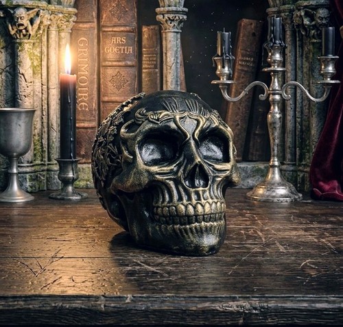 Skull ornament black - ornament,