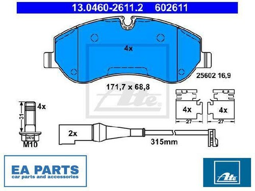 Brake pad set - pad, set,