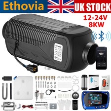 12V-24V Air Diesel Heater 8KW Bluetooth LCD Night Parking Car Truck Camper Van