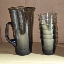 Vintage Smoked Glass Lemonade