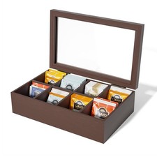 Wooden Tea Box Tea Bag Holder