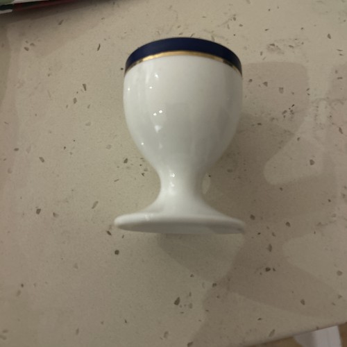 Vintage china egg cup cobalt - egg,