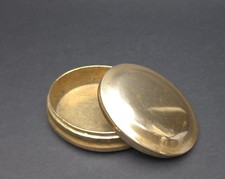 Brass oval minimalist vintage