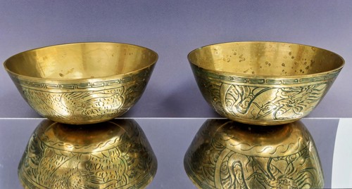 Pair antique ornate - of, chinese