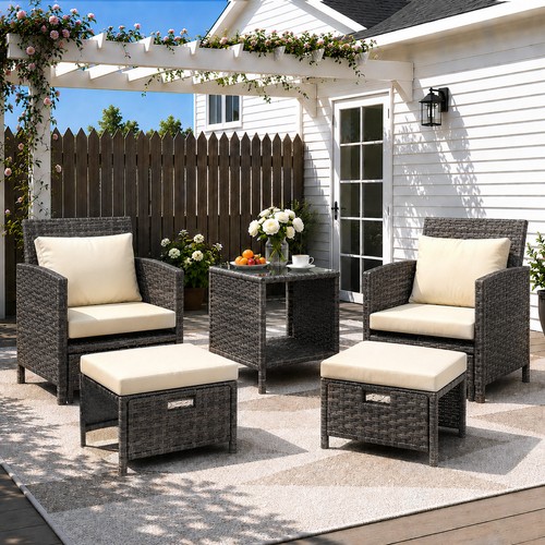 Piece rattan garden - rattan,