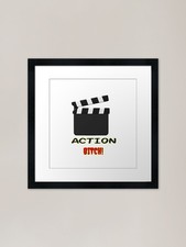 Action Clapperboard Framed Art