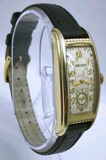 Vtg 1940s Gruen Curvex 46mm