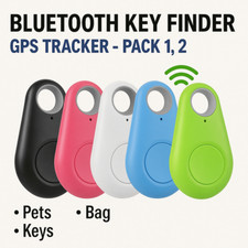 2x Bluetooth Key Finder GPS Tracker Tag for Pets Kids Car Wallet Bag Anti-Lost ✅