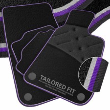 To fit Alfa Romeo Spider S4 1990-1993 Black Car Mats Tailored + Dual Trim [FW]
