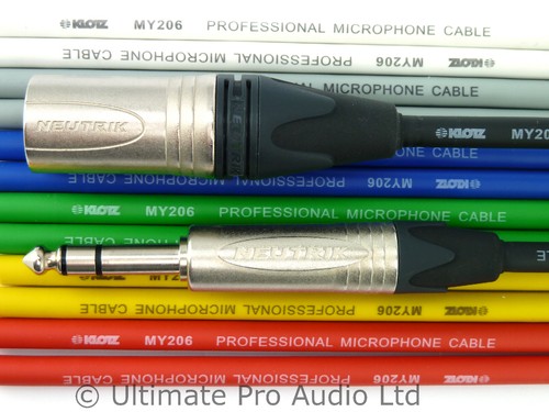 Male xlr trs jack lead - male, 1/4"