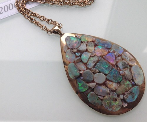 9ct gold vintage natural - vintage, opal