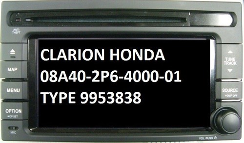Honda radio navigation code - navigation,