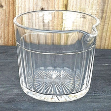 ANTIQUE GEORGIAN SINGLE LIP MIXING BOWL WINE GLASS RINSER PANEL CUT c.1830