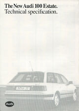 CAR BROCHURE - AUDI 100 ESTATE - OCTOBER 1991 (INCLUDES 100 S4)