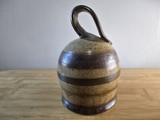 Vintage Drymen Studio pottery Bell - Unique ceramic handbell - Scottish
