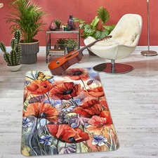 3D Red Poppy Flower N15930