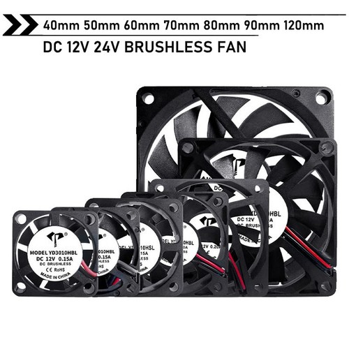 Brushless cooling fan 12v - brushless, 24v