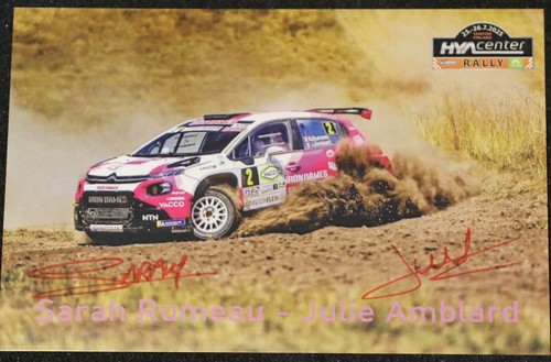 Sarah rumeau signed rally - sarah,