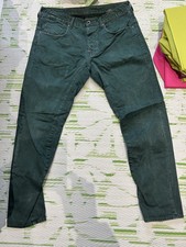 G-STAR Men's Dark Green Tapered  A-Crotch Jeans W34 L32 - VGC 