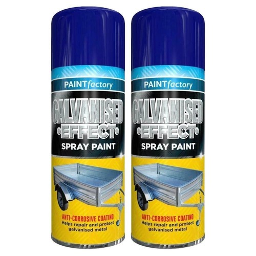 400ml galvanised effect - 2x,