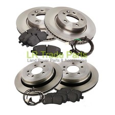 FITS DISCOVERY 3 TDV6 FRONT & REAR BRAKE DISCS, PADS & SENSOR KIT