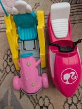 Barbie Go Kart and Snowmobile Mattel