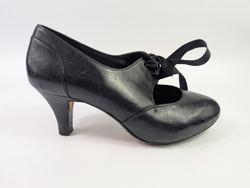 Clarks softwear black leather - softwear,