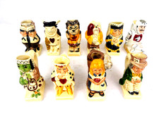 Tony Wood for Perennis Alice In Wonderland 3.5" Toby Jug Bundle x10 Rare