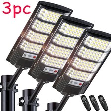 3 PACK 12000LM Solar Street