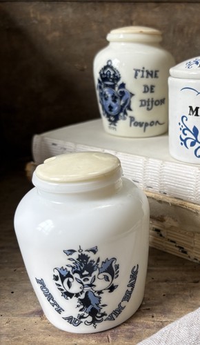 Vintage french mustard pots - vintage,