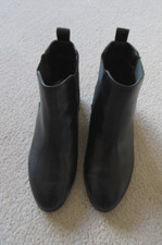 BLACK ANKLE BOOTS - FAITH - SIZE 7 (WORN ONCE)