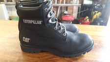 *NEW* Caterpillar Healed Boots Black Suede Ladies SIZE 5