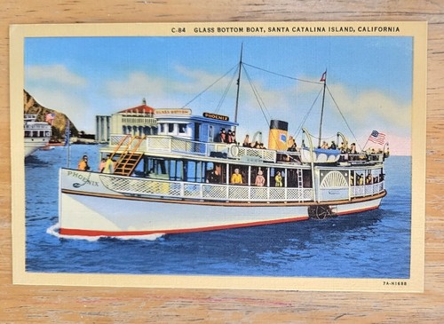 Glass bottom boat santa - glass,