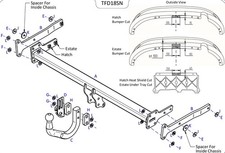 Towtrust Swan Neck Automotive Towbar For Ford Focus Estate 2018-Onwards