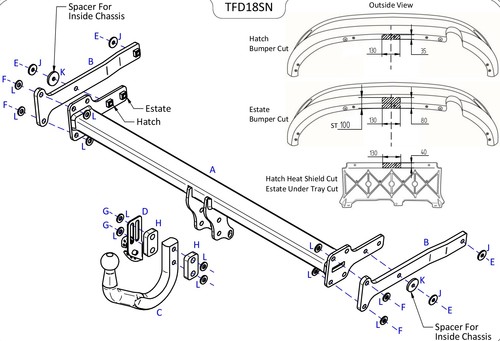 Towtrust swan neck automotive - towtrust,